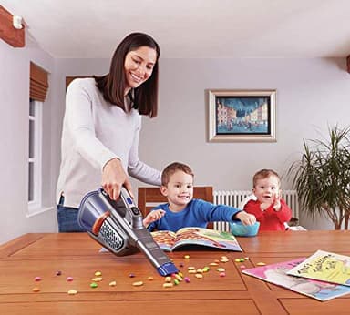 BLACK+DECKER dust buster Handheld Vacuum Cordless Rechargeable Pet Hair, Portable Home and Car Vacuum, Powerful Suction , Washable Bowl and Filter, furbuster AdvancedClean+ (HHVK515JP07) - Image 12