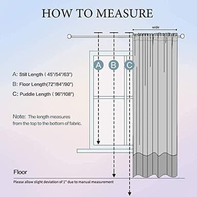 MIULEE 2 Panels Solid Color Sheer Window Curtains Elegant Window Voile Panels/Drapes/Treatment for Bedroom Living Room (54 X 96 Inches Cream Beige) - Image 7
