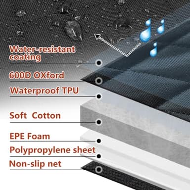 Vailge Dog Car Seat Cover, Dog Hammock for Car Backseat, Non Inflatable seat Cover for Back seat,Hard Bottom Back Seat Protector for Cars,Trucs & SUVs - Image 7