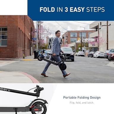 Hiboy Electric Scooter, 8.5" Tires, Up to 17 Miles Range, 350W Motor & 19 MPH Portable Foldable Commuting Electric Scooter for Adults - Image 4