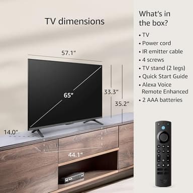 Amazon Fire TV 65" Omni Series, 4K UHD smart TV with Dolby Vision, hands-free with Alexa - Image 6