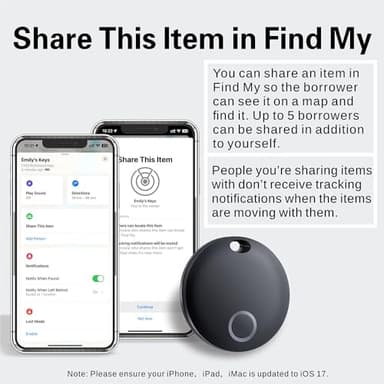 Air Tracker Tag, Bluetooth Tracker-4 Pack Works with Apple Find My (iOS Only), Smart Tags for Luggage, Keys, Backpack, IP67 Waterproof - Image 6