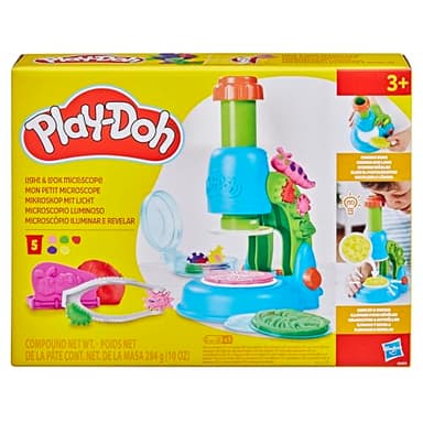 Play-Doh Light & Look Microscope for Kids, Electronic Preschool Toys for Girls & Boys, 9 Accessories & 5 Colors, Back to School Gifts, Ages 3+ - Image 2