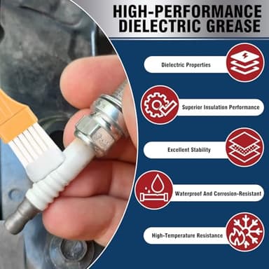 AstraVox Silicone Dielectric Grease for Electrical Connectors Automotive, Dialectric Grease with a Brush, Spark Plug, O Rings, Marine Waterproof & Heat-Resistant & Insulating 1oz (1pcs) - Image 2
