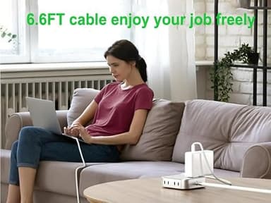 140W USB-C Charger for MacBook Pro 14",16"(2021,2022,2023),2024 MacBook pro M4, MacBook Air 13", 15" (2022, 2023, 2024,M1, M2, M3,), 140W Power Adapter - Image 7