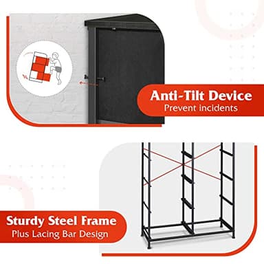 WLIVE Tall Black Dresser for Bedroom with 10 Drawers, Chest of Drawers, Dressers Bedroom Furniture, Storage Organizer Unit with Fabric Bins for Closet, Hallway, Living Room, Entryway - Image 6