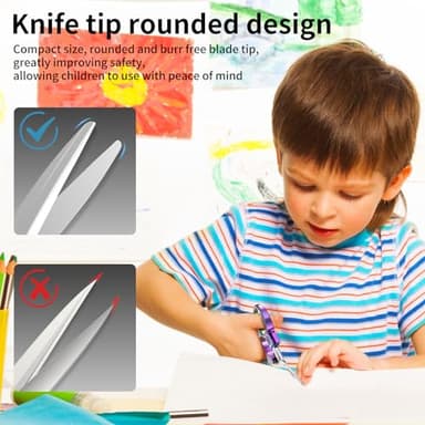 Stainless Steel Mini Folding Scissors - 2 Piece Portable Travel Scissors for Home, Office, Outdoor, Craft Use - Image 4