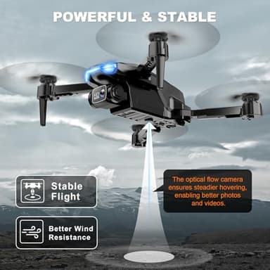 2K HD FPV Drone with Camera for Adults - Altitude Hold, One-Key Takeoff/Landing, 3 Speed Modes, Headless Mode, 2 Batteries, Foldable & Portable, Best Gifts for Beginners, Teen Boys & Girls, Orange - Image 4