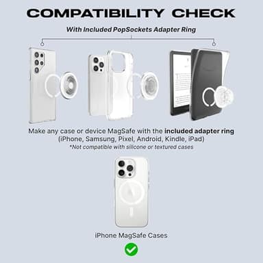 PopSockets Phone Grip for MagSafe with Kickstand, Magnetic Stand, Swappable Top, Secure Hold for iPhone MagSafe Cases, Phone & Tablet Grip, Squishmallows - PopOut Squishmallows Archie - Image 5