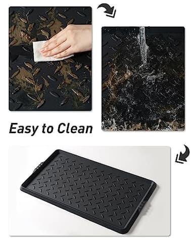 SUPENUIN Extra Large Boot Tray 48 Inch Boot Storage Heavy Duty Rubber Mats for Floor Waterproof Shoe Mat Tray for Entryway Multi Use Shoe Rug 16x47.5 Inches - Image 6