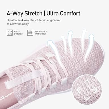 ALEADER Energycloud Running Shoes for Women Slip On Cushion Sneakers for Walking, Nurse, Tennis Shoes Light Pink Size 7.5 US - Image 2