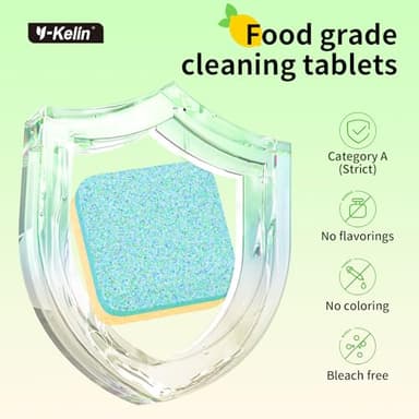 Dishwasher Cleaner and Deodorizer Tablets 24 Pack - 1 Year Supply Deeply Removes Dirt With Odor Eliminating, Dishwasher Cleaner Tablets Naturally Removes Scale Andblockage From Pipes - Image 6