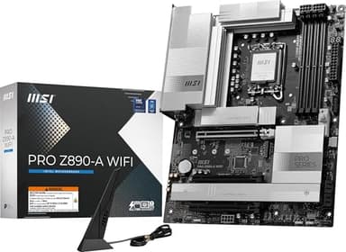 MSI PRO Z890-A WiFi ProSeries Motherboard (Supports Core Ultra Series 2 Intel Processors, LGA 1851, DDR5, PCIe 5.0, M.2, SATA, 5Gbps LAN, USB Type-C, Wi-Fi 7, Bluetooth 5.4, Thunderbolt 4, ATX) - Image 1