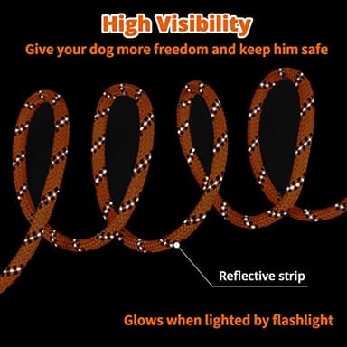 Dog Tie Out Cable for Camping - 50ft/70ft/100ft Portable Reflective Overhead Trolley System for Dogs up to 300lbs - Dog Lead for Yard Camping | Parks | Outdoor Events - Image 4