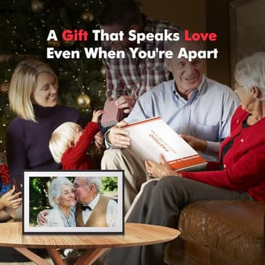 Digital Picture Frame, 15.6 Inch Large Frameo Digital Photo Frame WiFi, 32GB, 1920 * 1080 IPS HD Touch Screen, Tabletop&Wall-Mounted, Share Picture Video, Birthday, Wedding, for Mom - Image 6