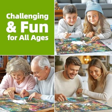 Blueforest - Fantasy Elf World - 1000 Piece Jigsaw Puzzle for Adults Challenging Funny Family Puzzle Perfect for Game Nights Finished Puzzle Size is 27.55 x 19.68 inches - Image 6