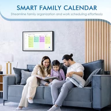 Calendar Digital 15.6 Inch Electronic Calendar&Chore Chart, 1920 * 1080P IPS Touchscreen Wall Smart Weekly and Monthly Planner For family Black Gift for mother mom women - Image 5