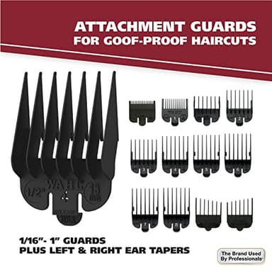 Wahl Clipper Rechargeable Cord/Cordless Haircutting & Trimming Kit for Heads, Longer Beards, & All Body Grooming - Model 79434 - Image 4