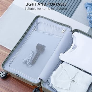 Hair Dryer - 150000 RPM High-Speed Blow Dryer with Negative Ionic Care for Fast Drying. Lightweight, Low Noise Design with 4 Temps/2 Speeds and Magnetic Nozzle (Black) - Image 8