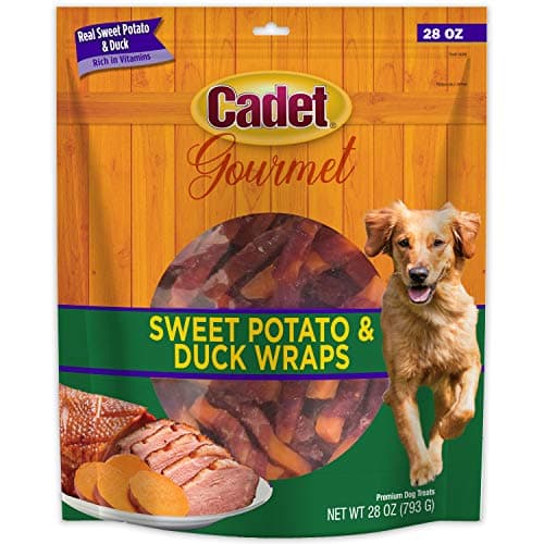 Cadet Gourmet Sweet Potato & Chicken Wraps Limited-Ingredient Dog Chews, Healthy and Natural Training Treats for Small and Large Dogs, 28 oz. - Image 1