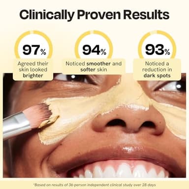 Gleamin Vitamin C Clay Mask for Dark Spots, Turmeric Clay Face Mask Skin Care, Deeply Cleanses & Refines Pores, Brightens Uneven Tone and Helps Improve Post-Blemish Scarring & Texture, Up to 20 Uses - Image 3