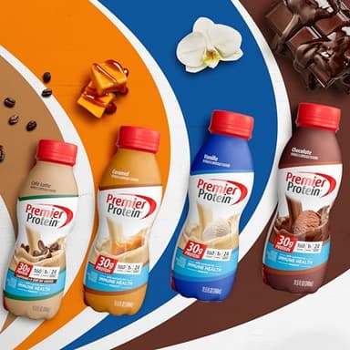 Premier Protein Shake, Vanilla, 30g Protein, 1g Sugar, 24 Vitamins & Minerals, Nutrients to Support Immune Health 11.5 fl oz, 12 Pack - Image 7