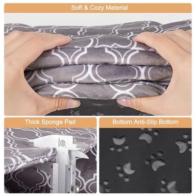 Unicorn Catcher Guinea Pig Hideout Large Bed Cozy House Warm Tunnel Washable Accessories for Small Pet Hamster/Chinchilla/Bunny, Grey - Image 7