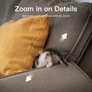 VIMTAG Baby Camera, 3.5K/6MP 360° Pan/Tilt Indoor 2.4G WiFi Camera for Pet/Dog/Home Security with Phone App/2-Way Audio/Night Vision, Human/Sound/Motion Detection, Support Alexa/Up to 512G TF Card - Image 5