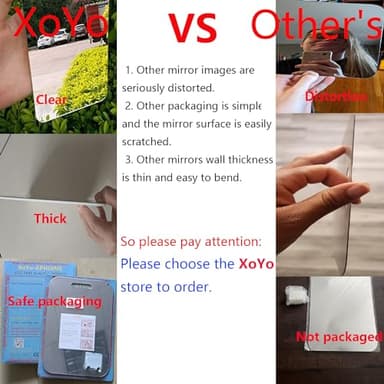 APHUIME Fogless Shower Mirror (11inX7.48in), Anti-Fog Frameless Wall Hanging Makeup & Shaving Bathroom Accessory (Large, Shaver Hook) - Image 2