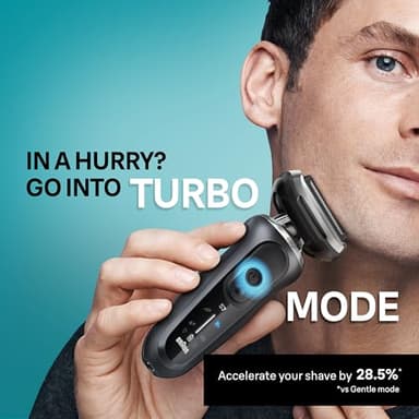 Braun Electric Shaver for Men, Series 7 7185cc, Waterproof, Wet & Dry Shave, Shaving Kit with SmartCare Center and Beard Trimmer, 3 Shave Modes, 60 Minute Battery Runtime, 10 Piece Set - Image 8