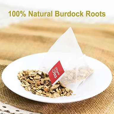 FullChea - Burdock Root Tea Bags, 40 Teabags, 2.5g/bag - Premium Burdock Root - Non-GMO - Naturally Caffeine-free Herbal Tea - Aid in Digestion & Improving Liver Health - Image 3