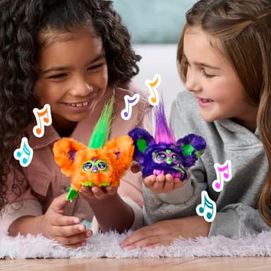 Furby Furblets 2 Pack of Fall Edition Mini Friends Trick-Ee & Boo-Kin, Electronic Plush Toys, Multicolor, Back to School Gifts, Ages 6+ (Amazon Exclusive) - Image 8