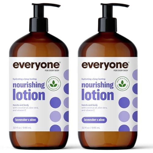 Everyone 2-in-1 Lotion for Hands/Body, 32 ounce (Pack of 2) Lavender and Aloe made with Essential Oils for Men and Women - Image 1