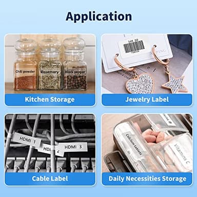 Phomemo D30 Label Maker Machine, Bluetooth Mini Label Maker for Kids School Items, Inkless Thermal Label Printer Portable Sticker Maker for Classroom Home Small Business Organizing - Image 7