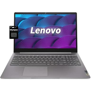 Lenovo 15.6" FHD Chromebook-Intel Quad-Core N4120(> N4020) 4GB RAM,128GB Storage,(64GB eMMC+64GB SD Card),Home & Student Laptop,with Privacy Camera,Wi-Fi6,HDMI1.4,Chrome OS,Artic Grey - Image 1