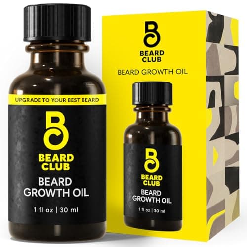 Beard Club - Beard Growth Serum with Natural Castor, Coconut and Avocado to Grow a Thicker, Fuller Beard, Fill in Patches and Stimulate Healthier Facial Hair Growth - Image 1