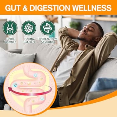 Totaria 9-in-1 Probiotic Fiber Gummies for Adults Teens 16G Fiber per Serving, Psyllium Fiber Supplement with 5 Billion CFU Bacillus Coagulans, Inulin, ACV for Digestion Gut Immunity - 60 Gummies - Image 5