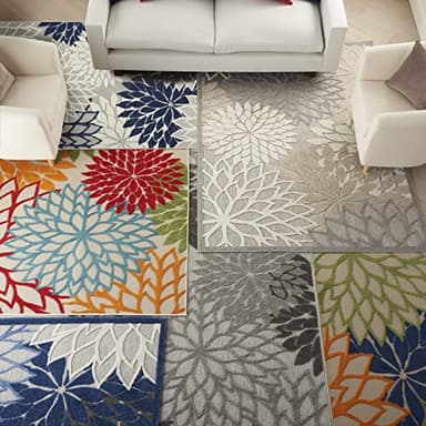 Nourison Aloha Indoor/Outdoor Area Rug 2'3" x 8', Natural, Runner Tropical Botanical Easy-Cleaning Non Shedding Bed Room Living Room Dining Room Deck Backyard Patio - Image 9