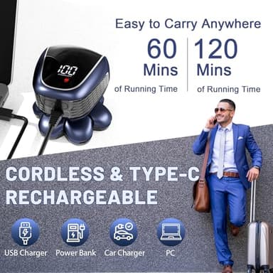 Head Shaver 7D, Wyklaus Head Shavers for Bald Men, Head Electric Razor with Nose Hair Trimmer, Waterproof Wet Dry Mens Grooming Kit - Image 3