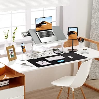 Large Desk Mat 47.2" x 17" Leather Desk Pad Protector with Natural Cork & PU Leather, Non-Slip Office Desk Mat, Large Mouse Pad, Waterproof Desk Blotter pad for Office&Home(Black) - Image 8