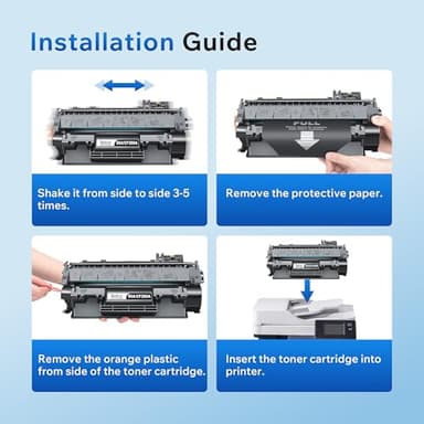 Valuetoner Compatible 80A Toner Cartridge Replacement for HP 80A Toner Cartridge Black CF280A 80X CF280X for HP Laserjet Pro M400 401a 401d 401n 401dn M401dw 425dn 425dw Series Printer (2 Pack) - Image 7