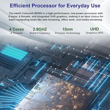 jumper 2 in 1 Laptop, 16 inch Convertible Laptop Computer with IPS FHD 360 Degree Touchscreen, 640GB Storage, 16GB RAM, Fingerprint Reader, Backlit Keyboard, Celeron N5095, 53.2WH, WiFi 6 - Image 8