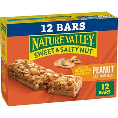 Nature Valley Granola Bars, Sweet and Salty Nut, Peanut, 12 Bars, 14.4 oz - Image 1