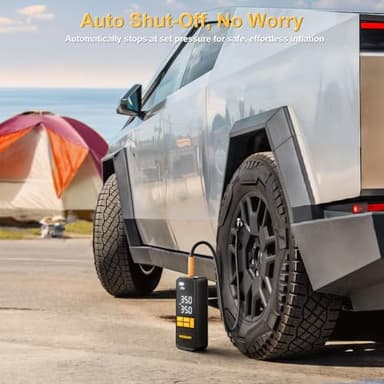 MODARI Tire Inflator Portable Air Compressor, 5X Faster 160 PSI Portable Tire Inflator for Car with Carrying Case, Built-in Magnetic Storage, Auto Shut-Off Cordless Air Pump for Car Tires, SUV, Truck - Image 6