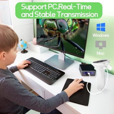 WINWEND Microscope for Kids - Portable Handheld Magnifying Glass for Girls | Mini Digital Microscope for Boys Educational Science Toys | Age 3 4 5 6 7 8 9 10 11 Years Old Kids Christmas Birthday Gifts - Image 7