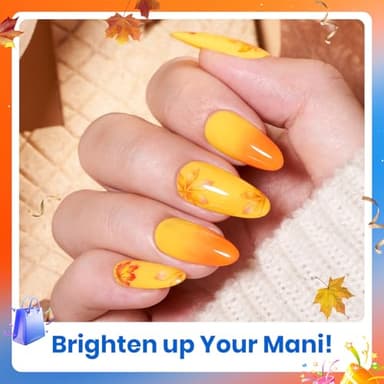 Beetles Fall Gel Nail Polish Set - 6 Colors Burgundy Red Orange Yellow Brown Gel Polish Kit for Nails, Autumn Leaves Soak Off UV LED Nail Gel Manicure at Home Gifts for Women - Image 2