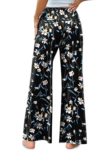 Arolina Women's Stretchy Wide Leg Palazzo Lounge Pants Casual Comfy High Waist Palazzo Pants - Image 4