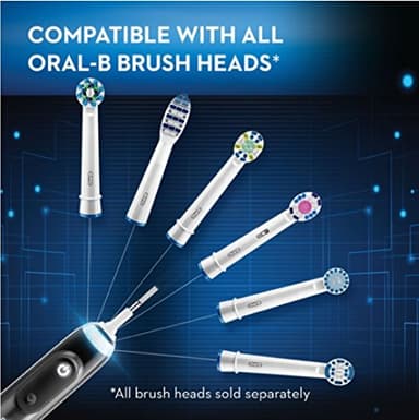 Oral-B 7500 Electric Toothbrush with Replacement Brush Heads and Travel Case, Black - Image 9