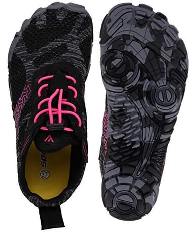 Joomra Women Minimalist Road Running Shoes for Ladies Size 7.5-8 Wide Treadmil Trekking Fitness Sport Sneakers Gym Antislip Toes Cycling Footwear Red 38 - Image 6