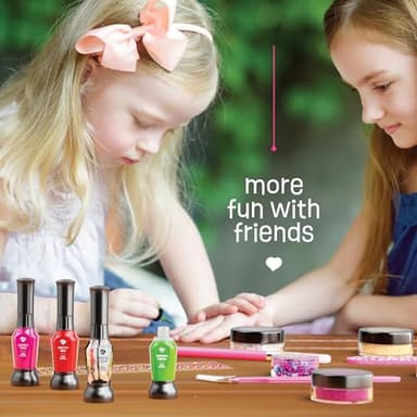 Nail Art Studio for Girls - Birthday Gift - Nail Polish Kit for Kids Ages 7-12 Years Old - Girl Gifts Ideas - Gift Set - Girly Stuff - Polish, Pens, Glitter, Stickers, Gems, Filer - 8 9 10 11 12 Year - Image 7